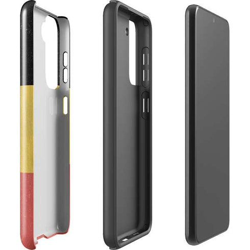 Belgium Flag Distressed Galaxy S21 Plus 5G Pro Case